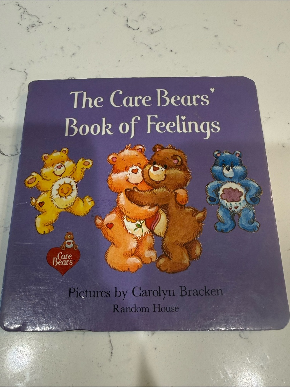 Vintage 1984 The Care Bears Book of Feelings - Purple Cover